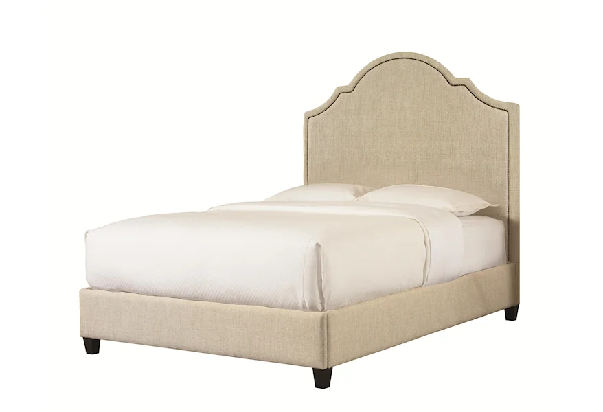 Custom Upholstered Beds Queen Barcelona Upholstered Bed w/ Low FB by Bassett at Esprit Decor Home Furnishings